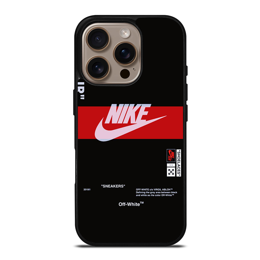 NIKE OFF WHITE AIR JORDAN 4 iPhone 16 Pro Case Cover