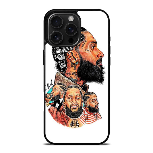 NIPSEY HUSSLE RAPPER ARTWORK iPhone 16 Pro Max Case Cover