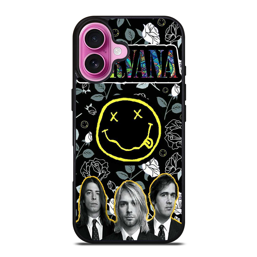 NIRVANA ROCK BAND PERSONNEL iPhone 16 Plus Case Cover