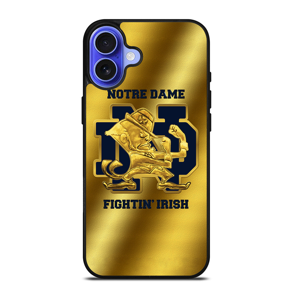 NOTRE DAME FIGHTING IRISH GOLD LOGO iPhone 16 Case Cover