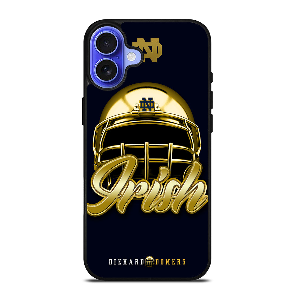 NOTRE DAME FIGHTING IRISH HELMET iPhone 16 Case Cover