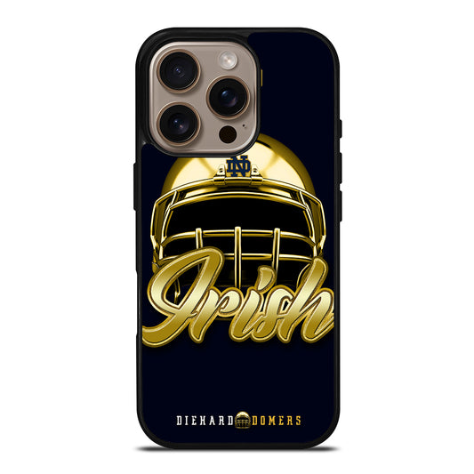 NOTRE DAME FIGHTING IRISH HELMET iPhone 16 Pro Case Cover