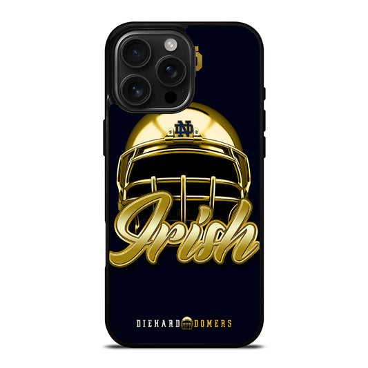 NOTRE DAME FIGHTING IRISH HELMET iPhone 16 Pro Max Case Cover