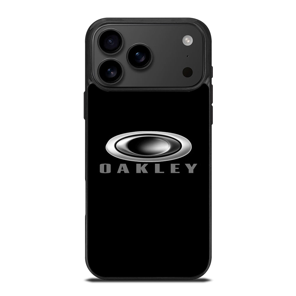 OAKLEY BLACK LOGO iPhone 17 Pro Max Case Cover