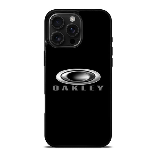 OAKLEY BLACK LOGO iPhone 16 Pro Max Case Cover