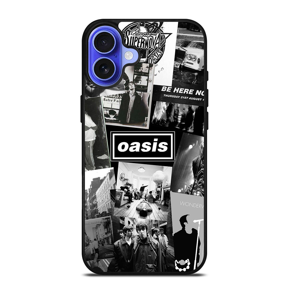 OASIS ROCK BAND COLLAGE iPhone 16 Case Cover