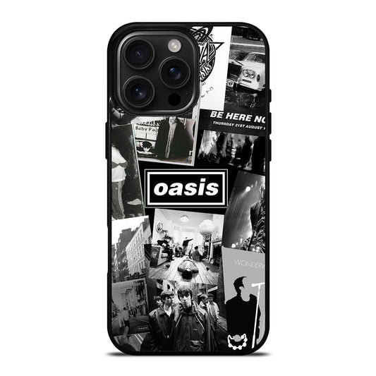 OASIS ROCK BAND COLLAGE iPhone 16 Pro Max Case Cover