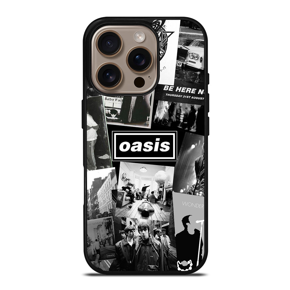 OASIS ROCK BAND COLLAGE iPhone 16 Pro Case Cover