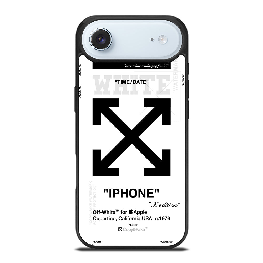 OFF WHITE BLACK CROSS iPhone Air Case Cover