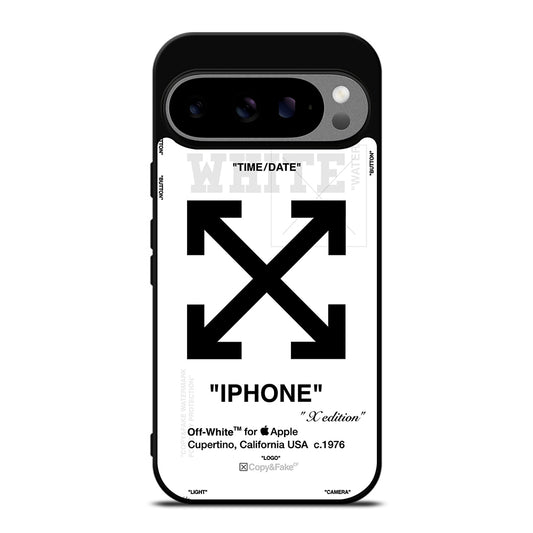 OFF WHITE BLACK CROSS Google Pixel 9 Pro XL Case Cover