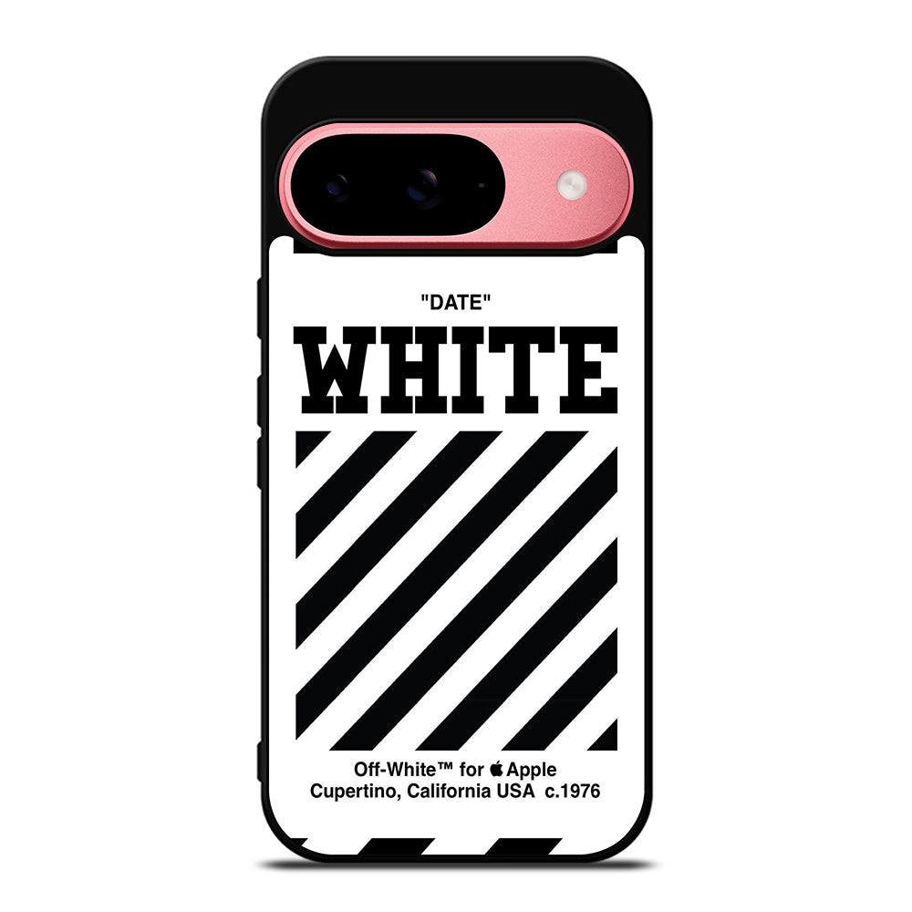 OFF WHITE BLACK STRIPE Google Pixel 9 Case Cover