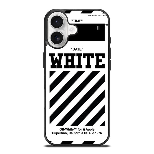 OFF WHITE BLACK STRIPE iPhone 17 Case Cover