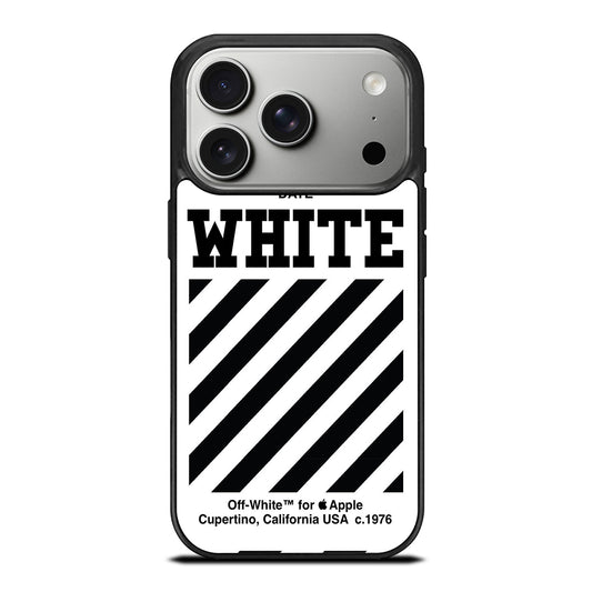 OFF WHITE BLACK STRIPE iPhone 17 Pro Case Cover
