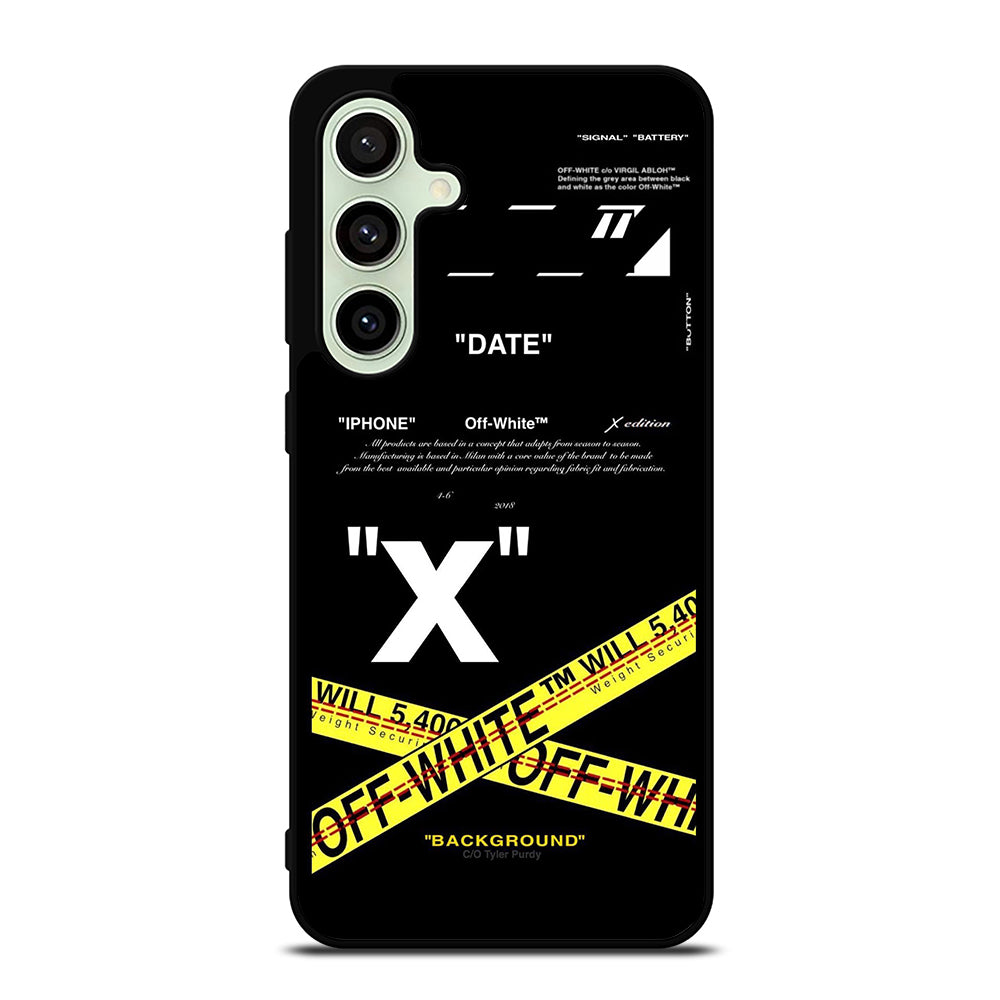 OFF WHITE CROSS Samsung Galaxy S24 FE Case Cover