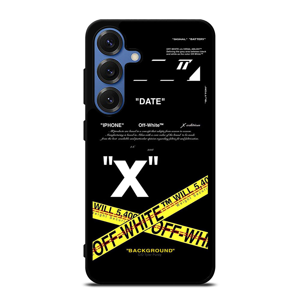 OFF WHITE CROSS Samsung Galaxy S25 Case Cover