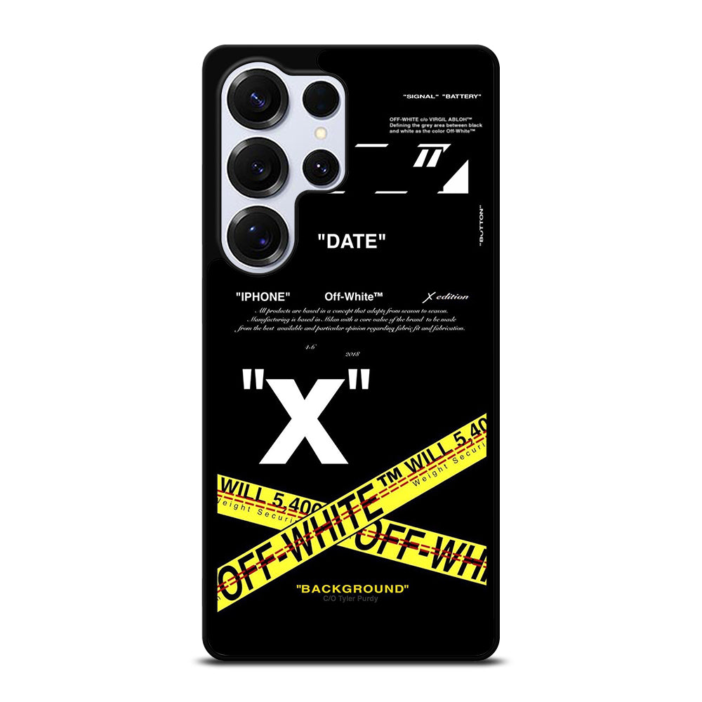 OFF WHITE CROSS Samsung Galaxy S25 Ultra Case Cover