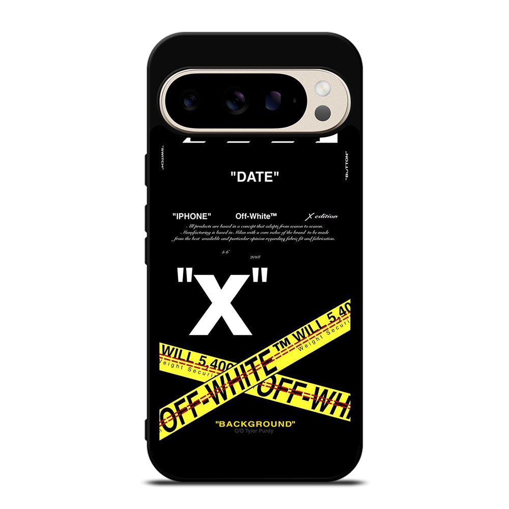 OFF WHITE CROSS Google Pixel 9 Pro Case Cover