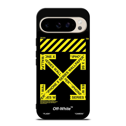 OFF WHITE YELLOW CROSS Google Pixel 9 Pro Case Cover