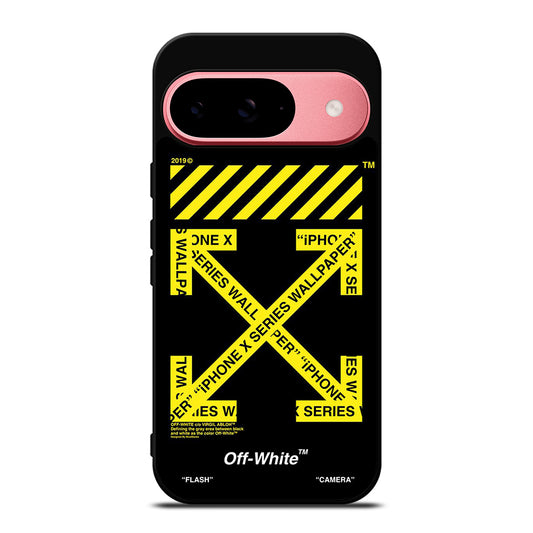 OFF WHITE YELLOW CROSS Google Pixel 9 Case Cover