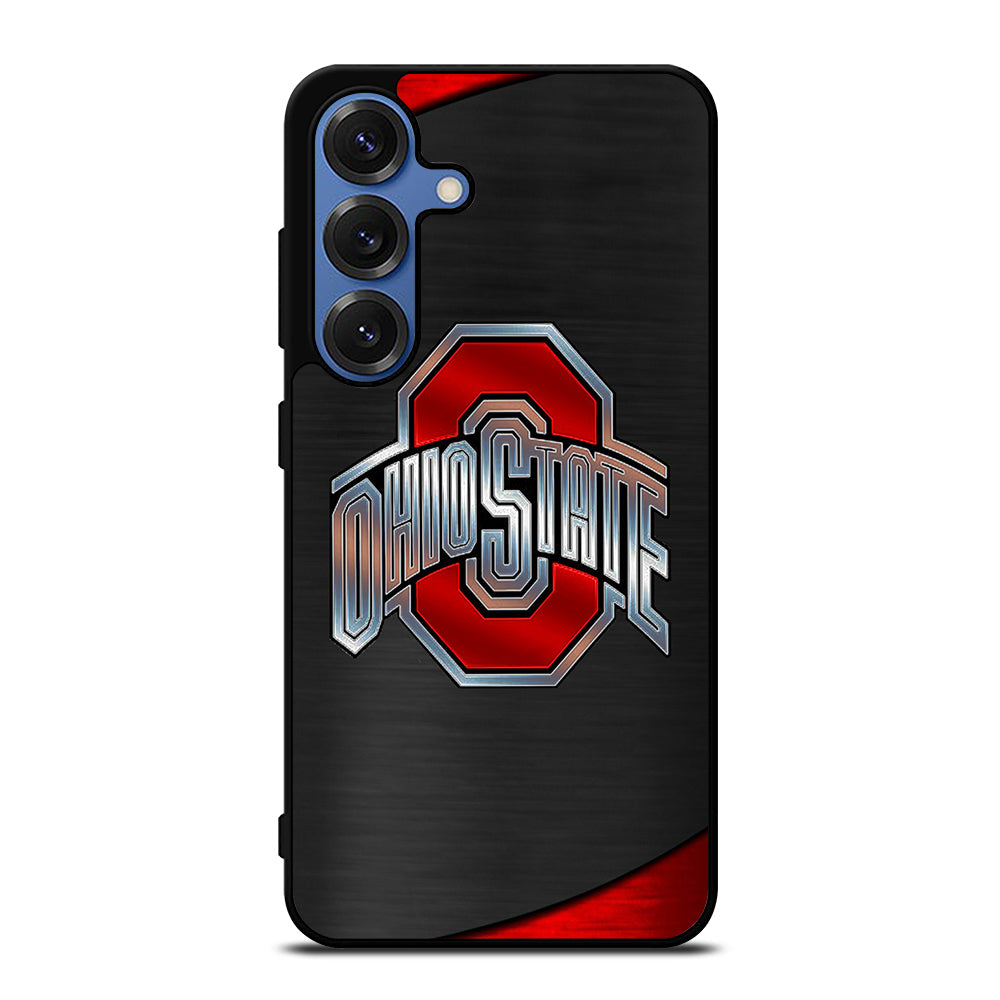 OHIO STATE BUCKEYES METAL LOGO Samsung Galaxy S25 Case Cover