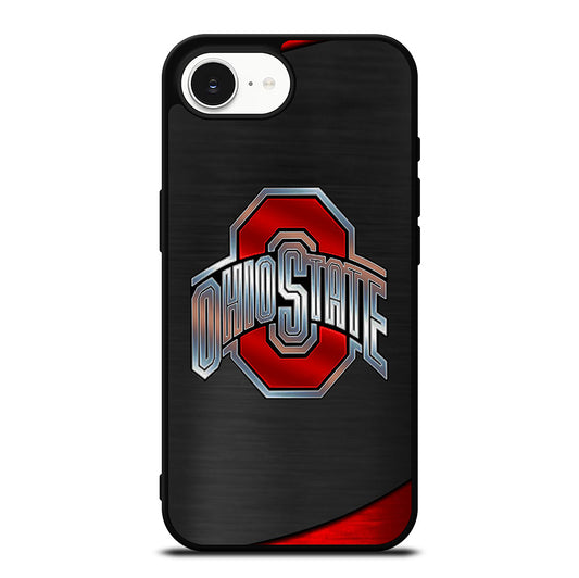 OHIO STATE BUCKEYES METAL LOGO iPhone 16e Case Cover