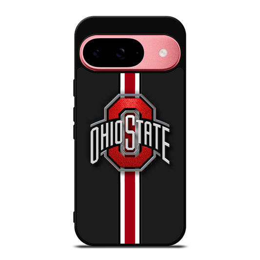 OHIO STATE BUCKEYES STRIPE LOGO Google Pixel 9 Case Cover