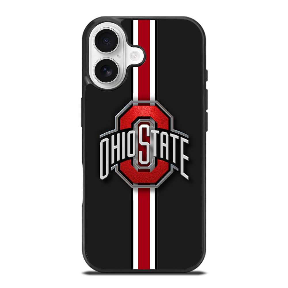 OHIO STATE BUCKEYES STRIPE LOGO iPhone 17 Case Cover