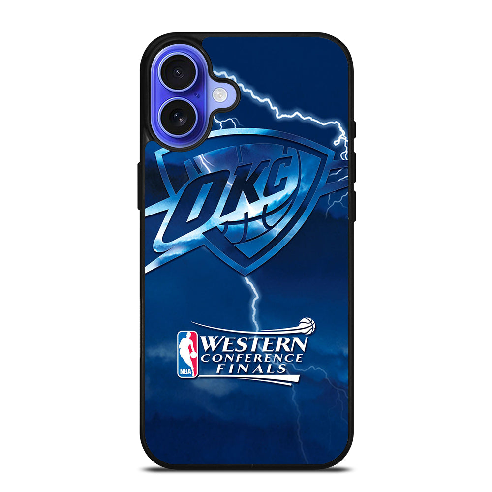 OKLAHOMA CITY THUNDER LOGO 3 iPhone 16 Case Cover