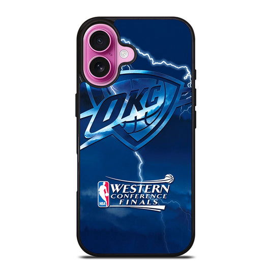 OKLAHOMA CITY THUNDER LOGO 3 iPhone 16 Plus Case Cover