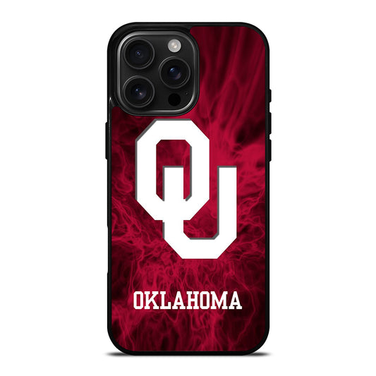 OKLAHOMA SOONERS FOOTBALL TEAM LOGO iPhone 16 Pro Max Case Cover