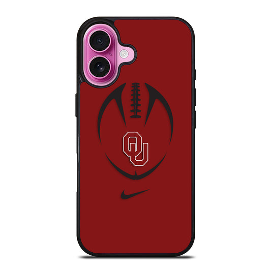 OKLAHOMA SOONERS NFL FOOTBALL iPhone 16 Plus Case Cover