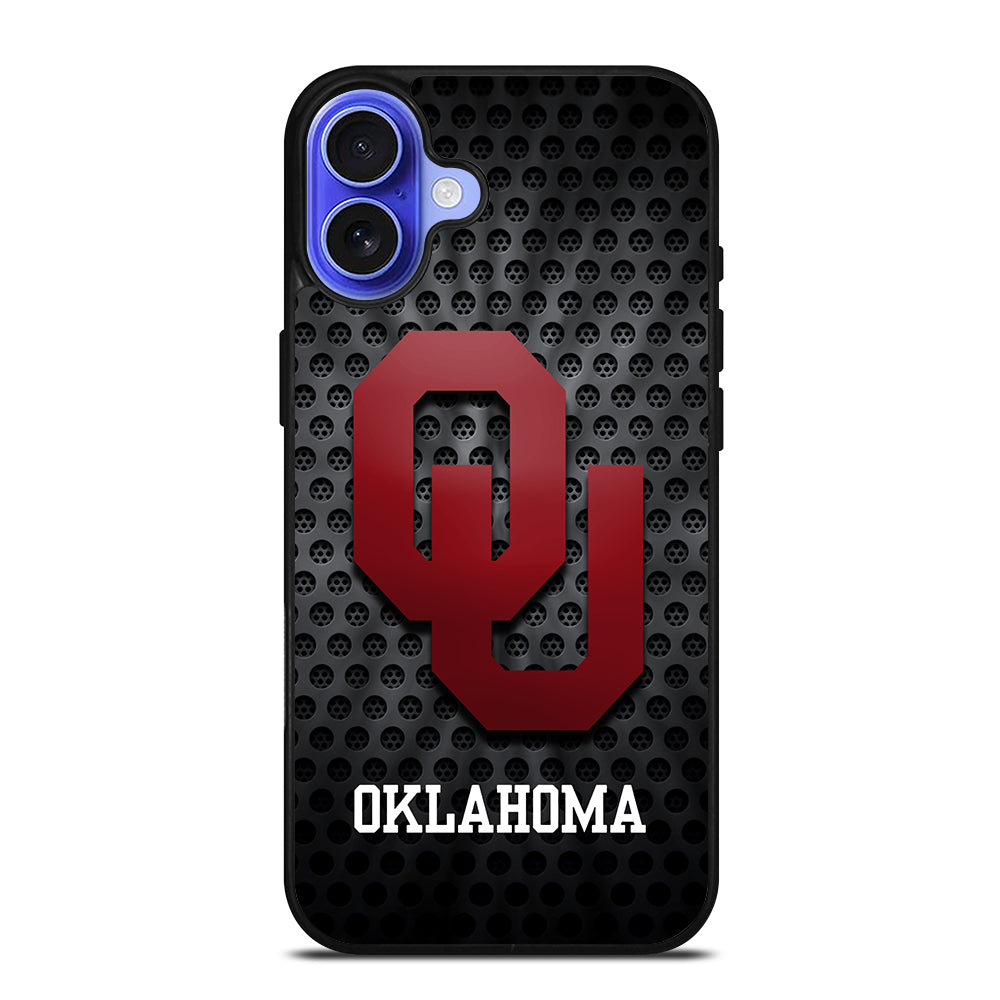 OKLAHOMA SOONERS NFL METAL LOGO iPhone 16 Case Cover