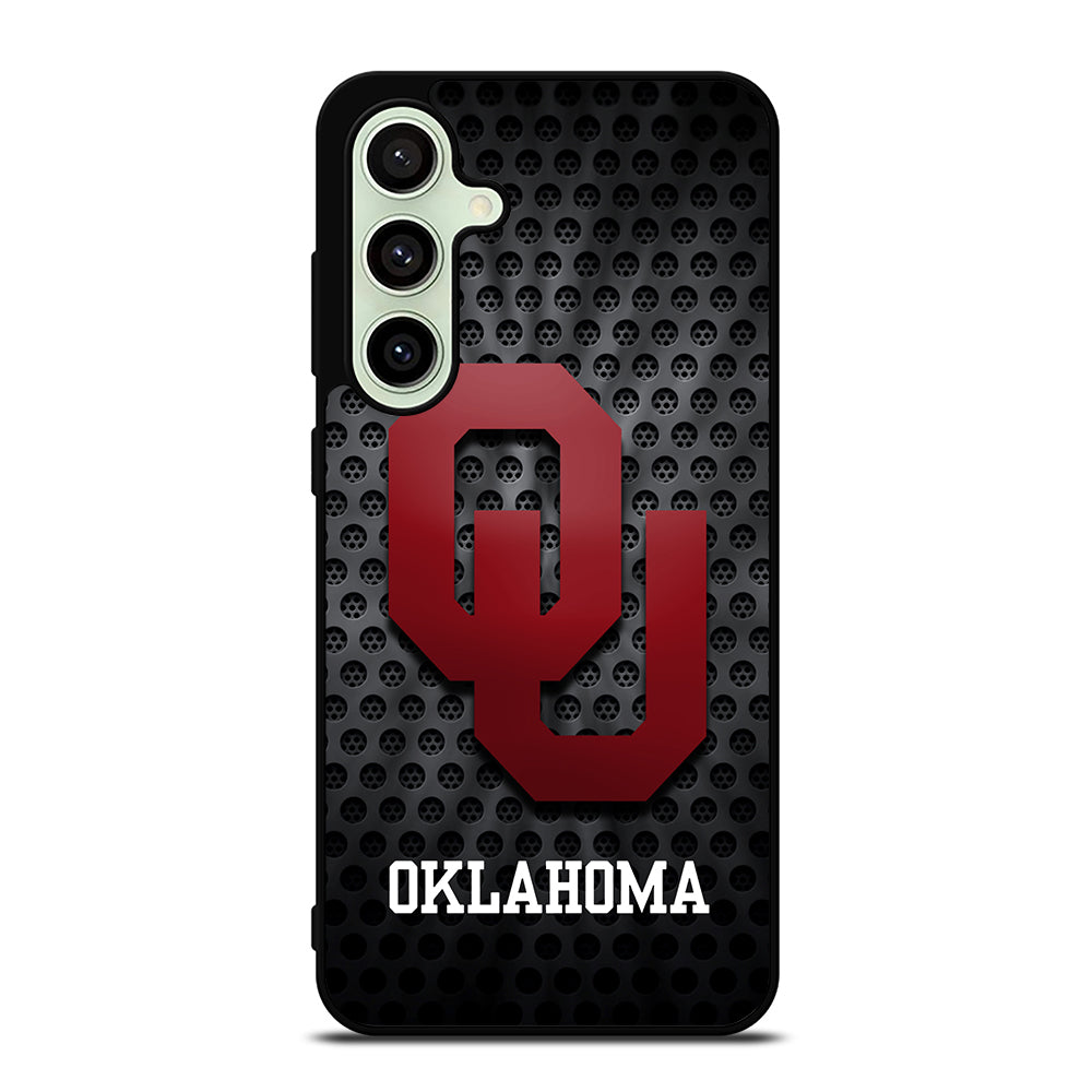 OKLAHOMA SOONERS NFL METAL LOGO Samsung Galaxy S24 FE Case Cover