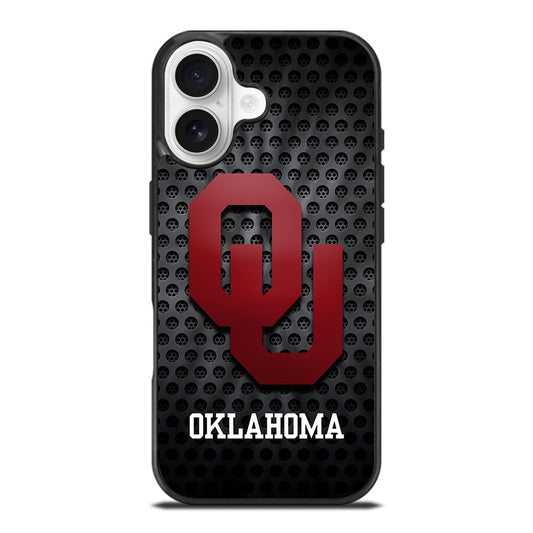 OKLAHOMA SOONERS NFL METAL LOGO iPhone 17 Case Cover