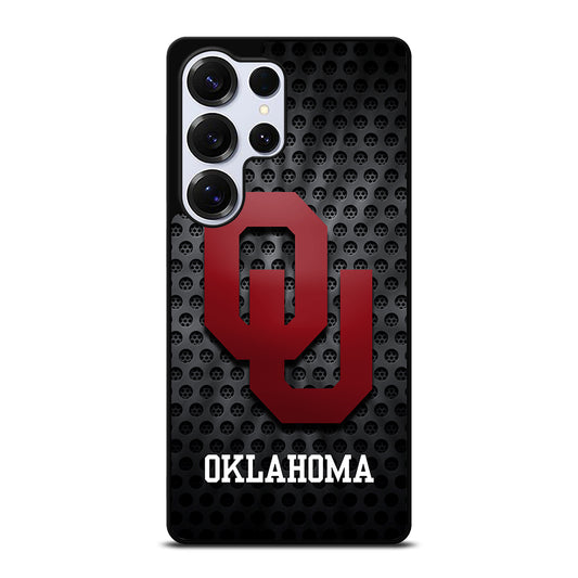 OKLAHOMA SOONERS NFL METAL LOGO Samsung Galaxy S25 Ultra Case Cover