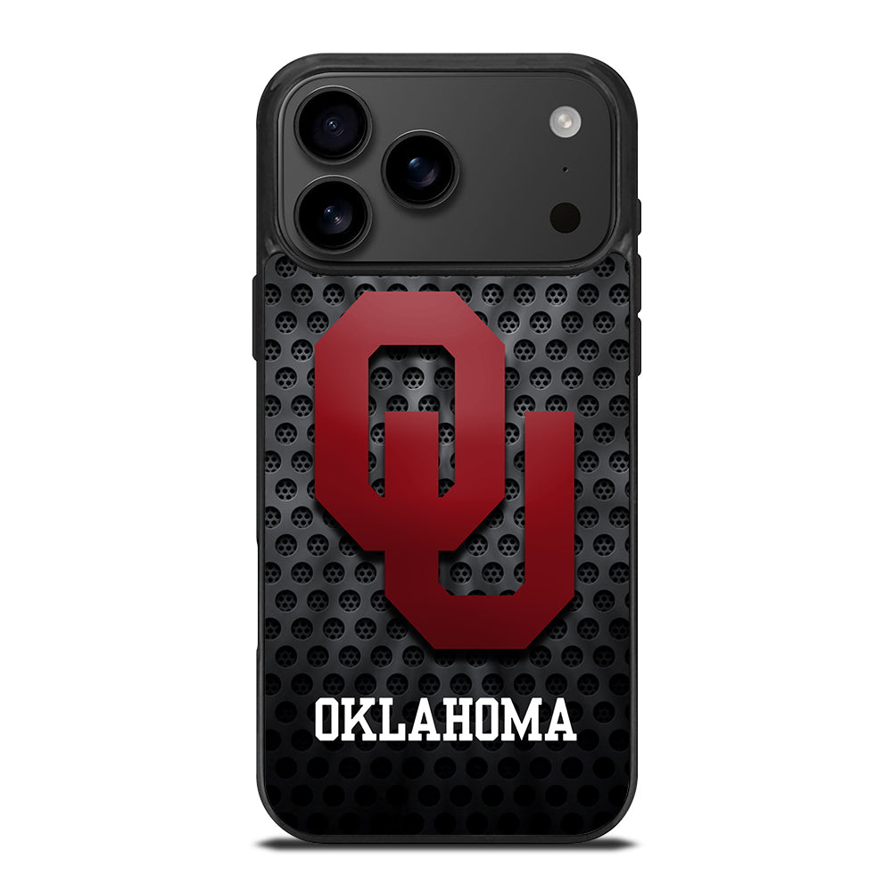 OKLAHOMA SOONERS NFL METAL LOGO iPhone 17 Pro Max Case Cover