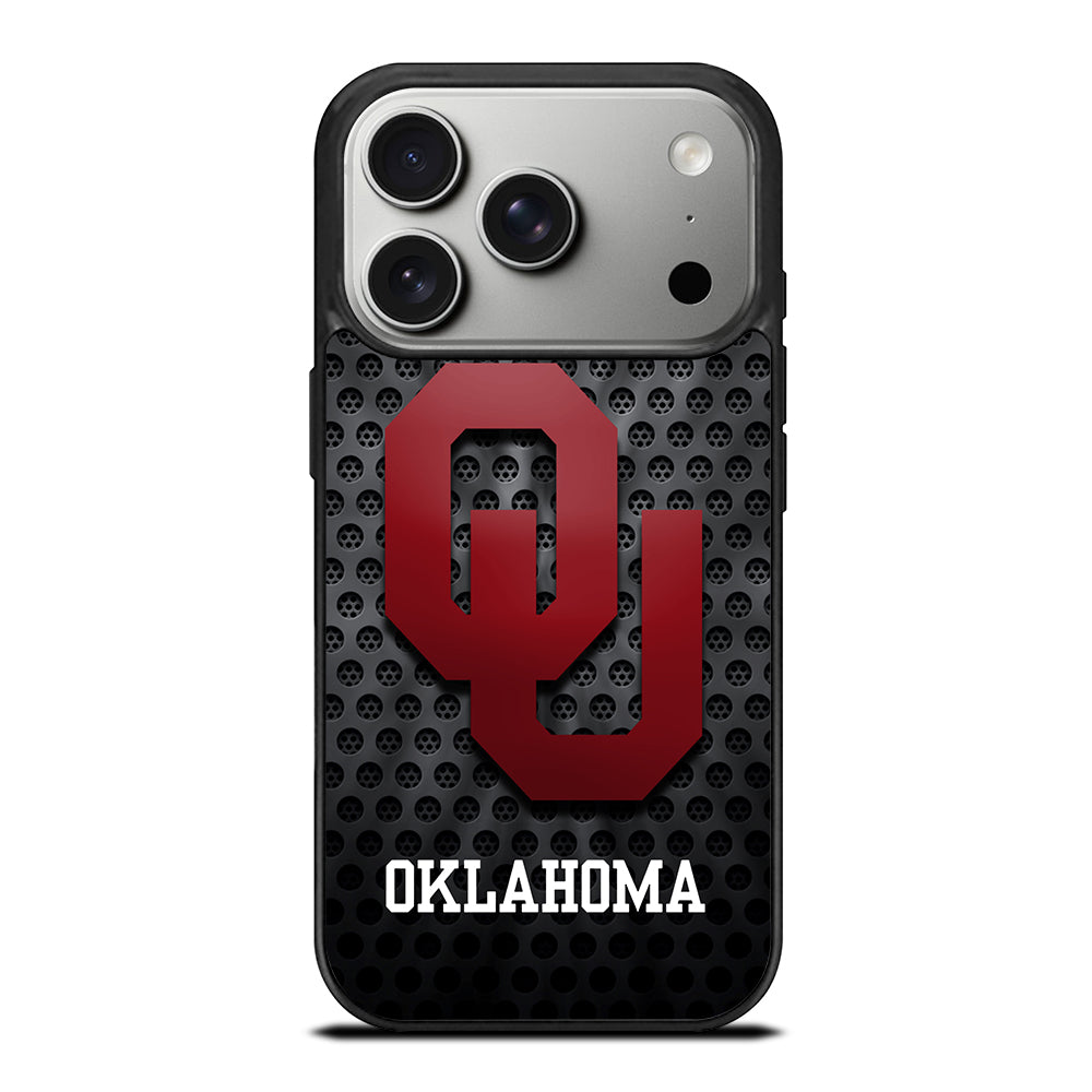 OKLAHOMA SOONERS NFL METAL LOGO iPhone 17 Pro Case Cover
