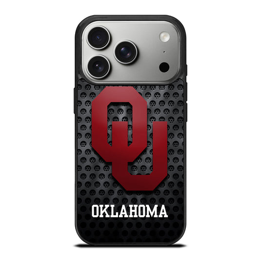 OKLAHOMA SOONERS NFL METAL LOGO iPhone 17 Pro Case Cover