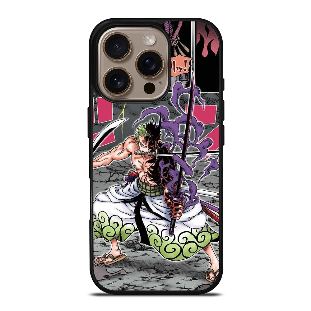 ONE PIECE RORONOA ZORO COMIC iPhone 16 Pro Case Cover