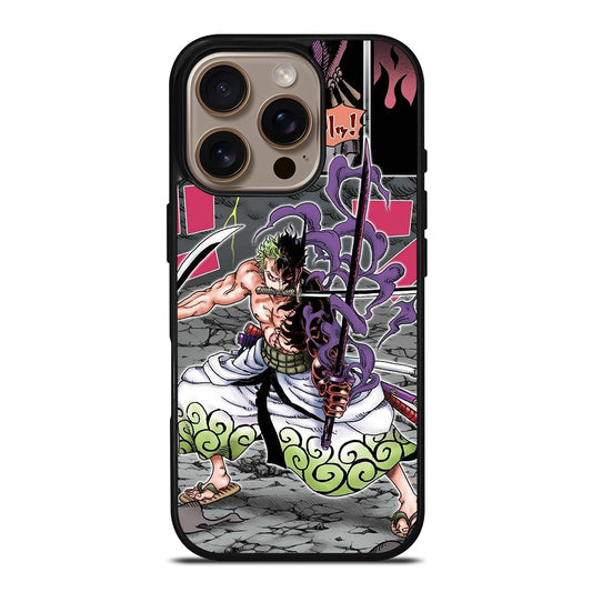 ONE PIECE RORONOA ZORO COMIC iPhone 16 Pro Case Cover