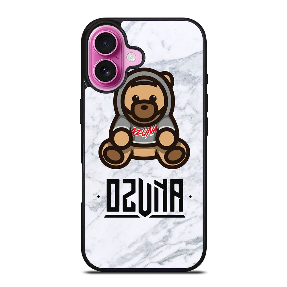 OZUNA BEAR LOGO MARBLE iPhone 16 Plus Case Cover