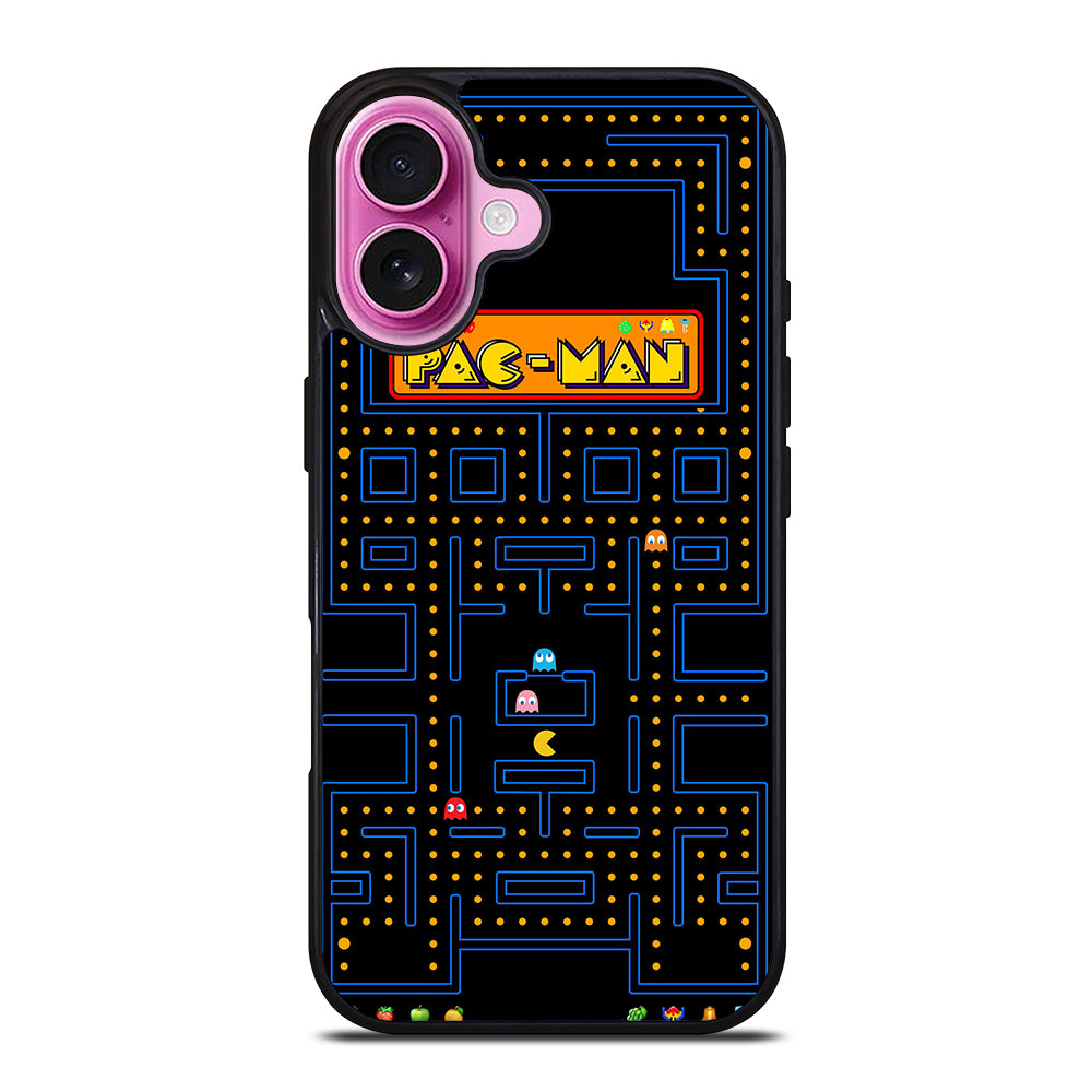 PAC MAN RETRO GAME iPhone 16 Plus Case Cover