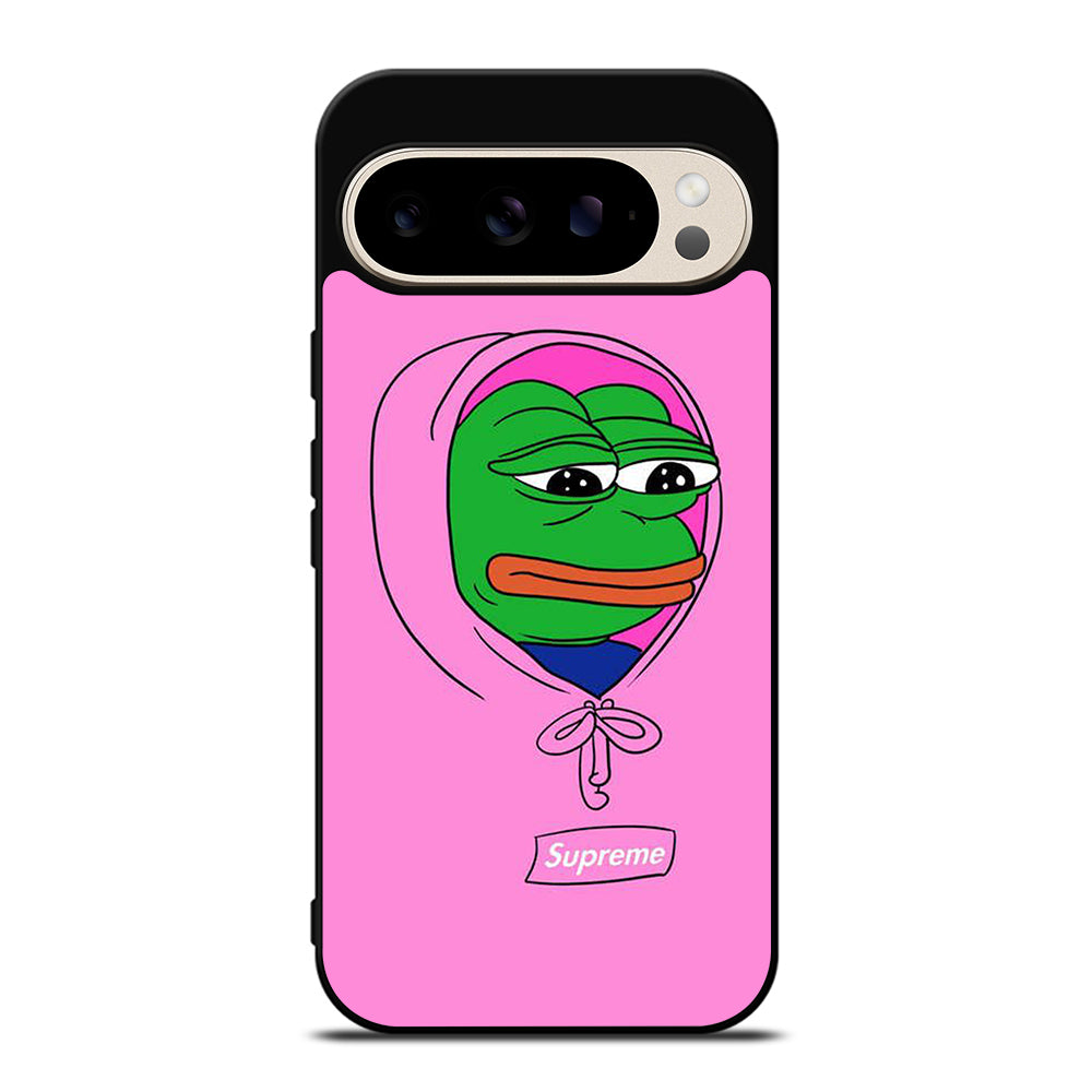 PEPE THE SMUG FROG PINK HOODIE Google Pixel 9 Pro Case Cover