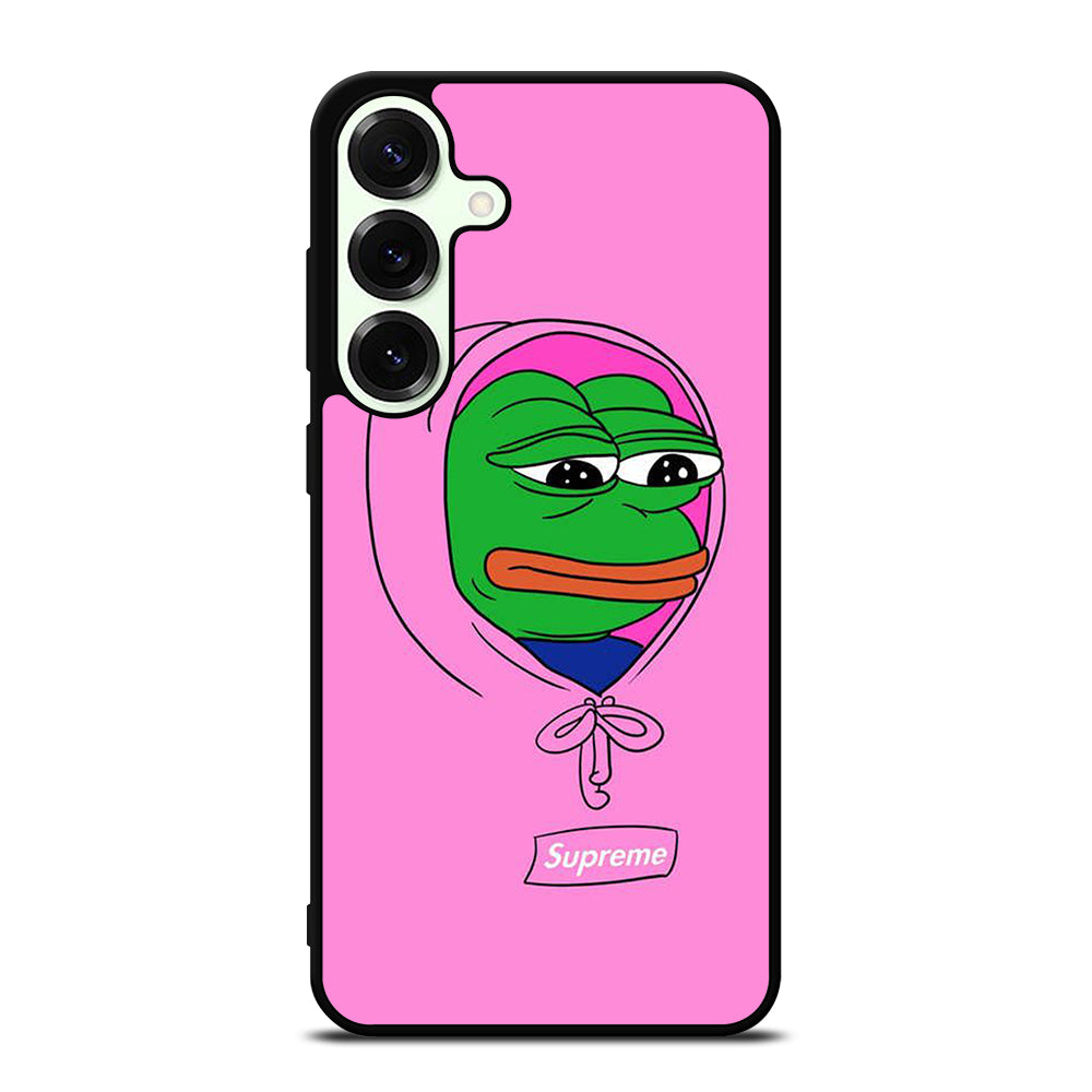 PEPE THE SMUG FROG PINK HOODIE Samsung Galaxy S25 Plus Case Cover