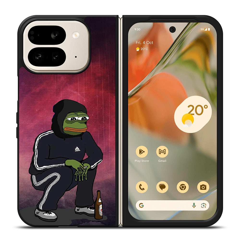 PEPE THE SMUG FROG SAD Google Pixel 9 Pro Fold Case Cover