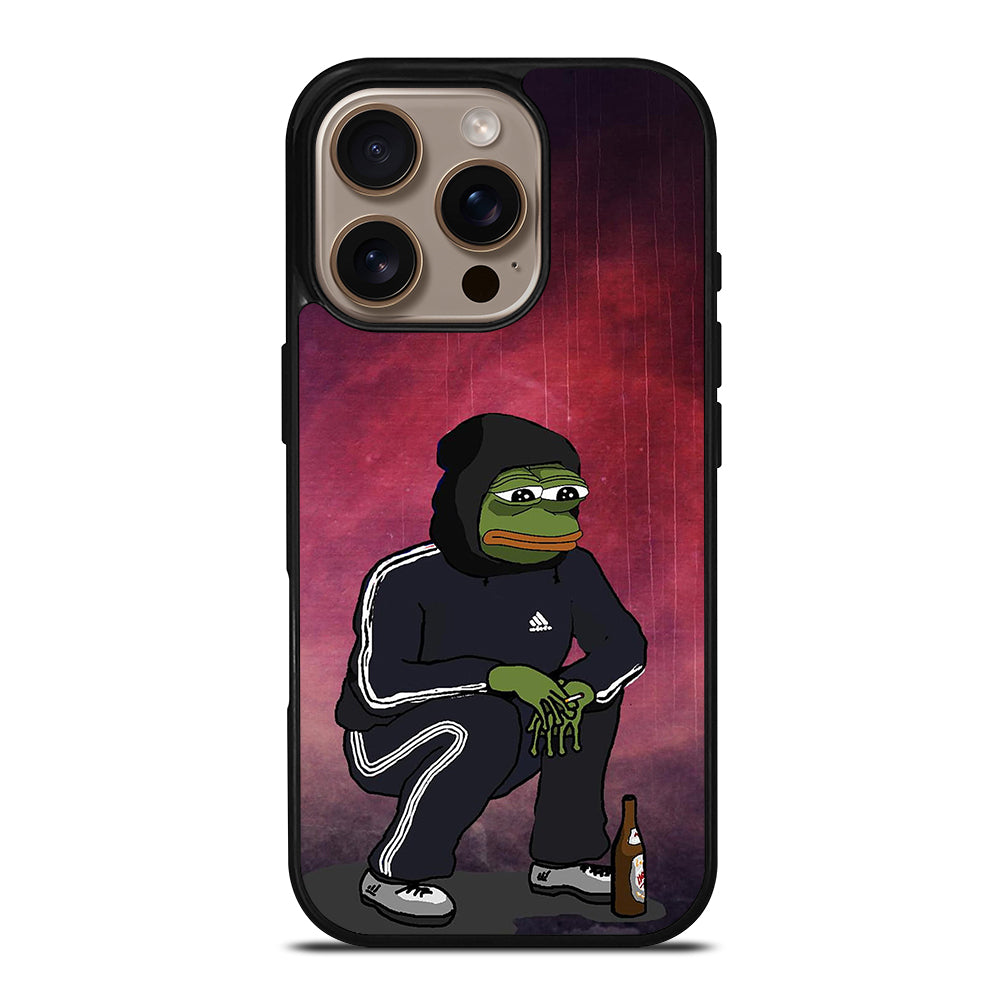 PEPE THE SMUG FROG SAD iPhone 16 Pro Case Cover