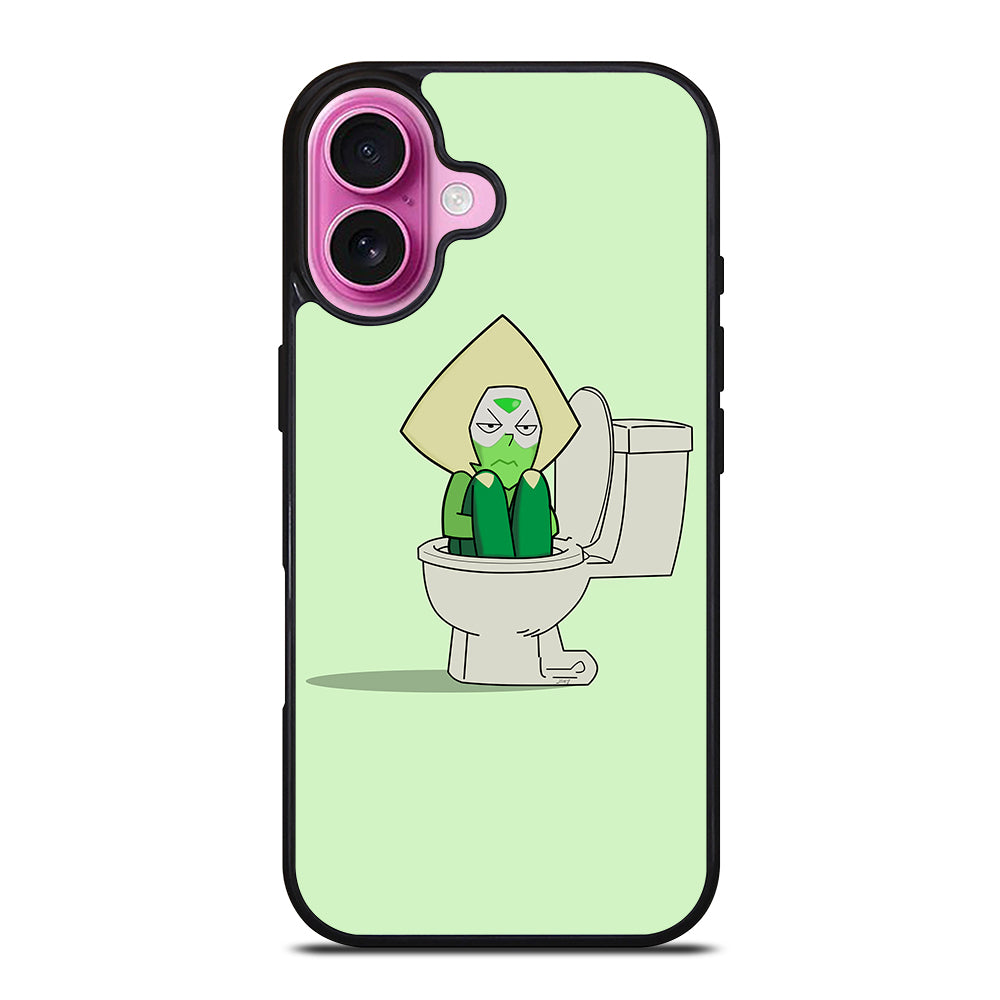 PERIDOT IN TOILET STEVEN UNIVERSE iPhone 16 Plus Case Cover