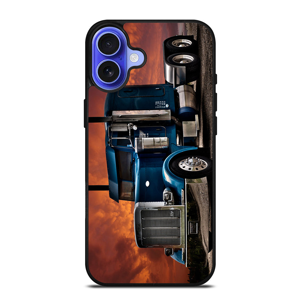 PETERBILT TRUCK BLUE iPhone 16 Case Cover