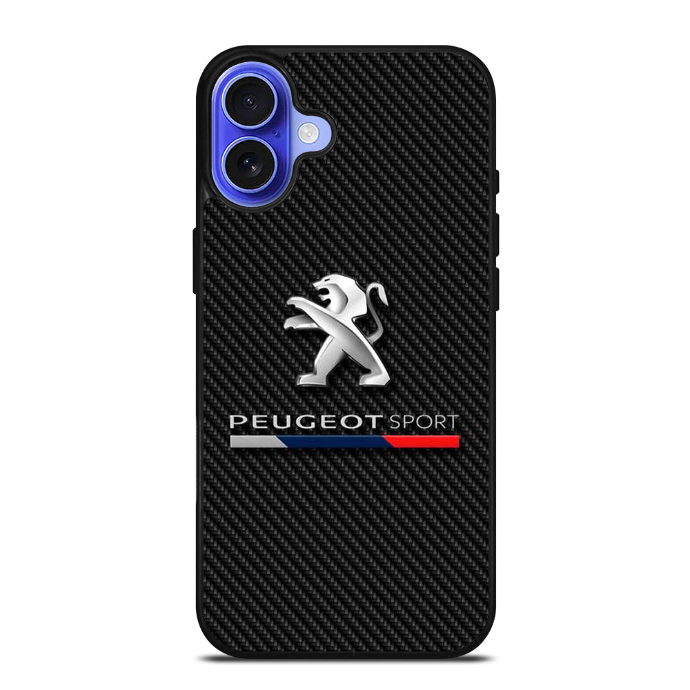 PEUGEOT CARBON LOGO iPhone 16 Case Cover