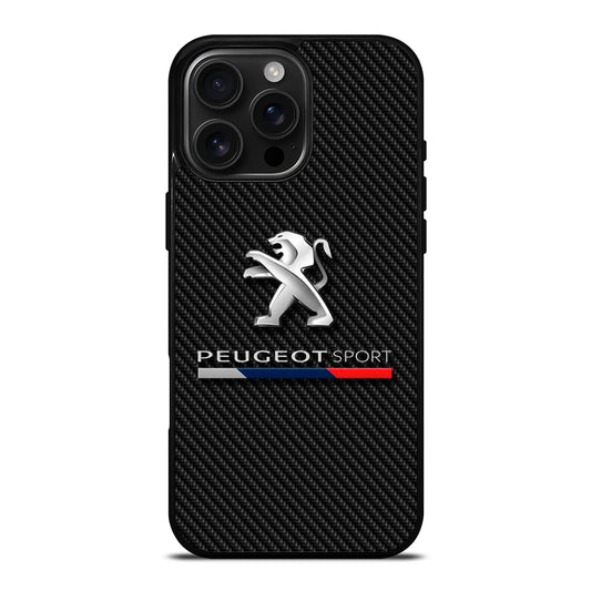 PEUGEOT CARBON LOGO iPhone 16 Pro Max Case Cover